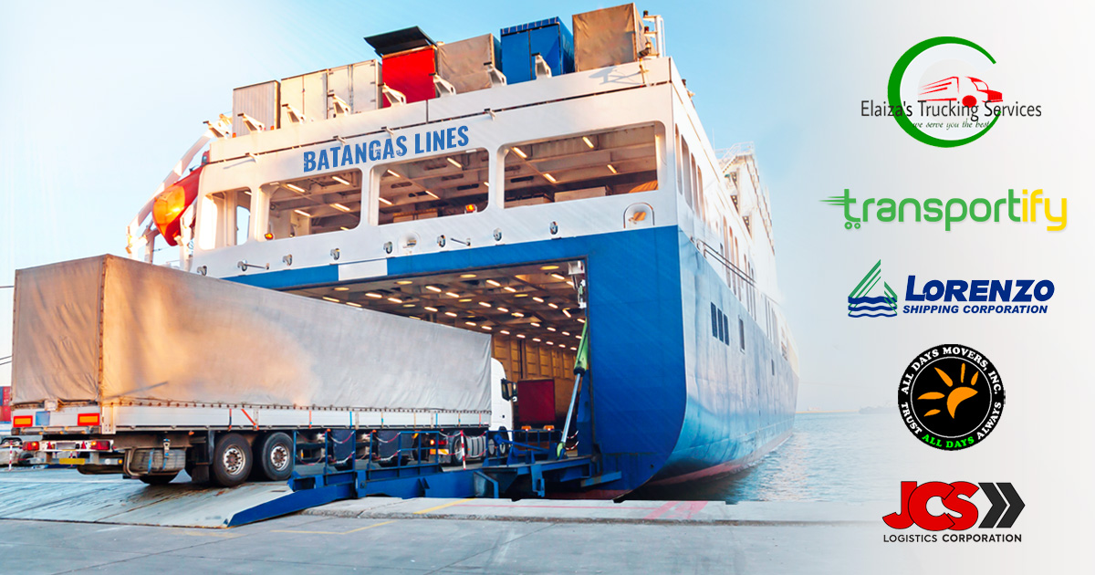 Top Interisland Shipping Companies: JCS Logistics, Lorenzo Shipping, Transportify, All Day Movers, Elaiza Trucking