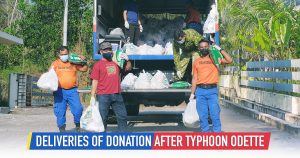 Deliveries of Donation After Typhoon Odette