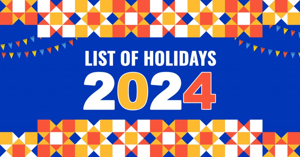 Philippine Holidays and Special NonWorking Days 2024 A Comprehensive