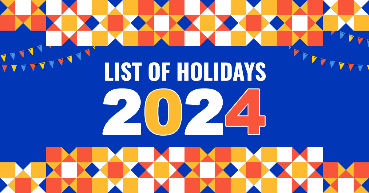 Philippine Holidays And Special Non Working Days 2024 A Comprehensive 