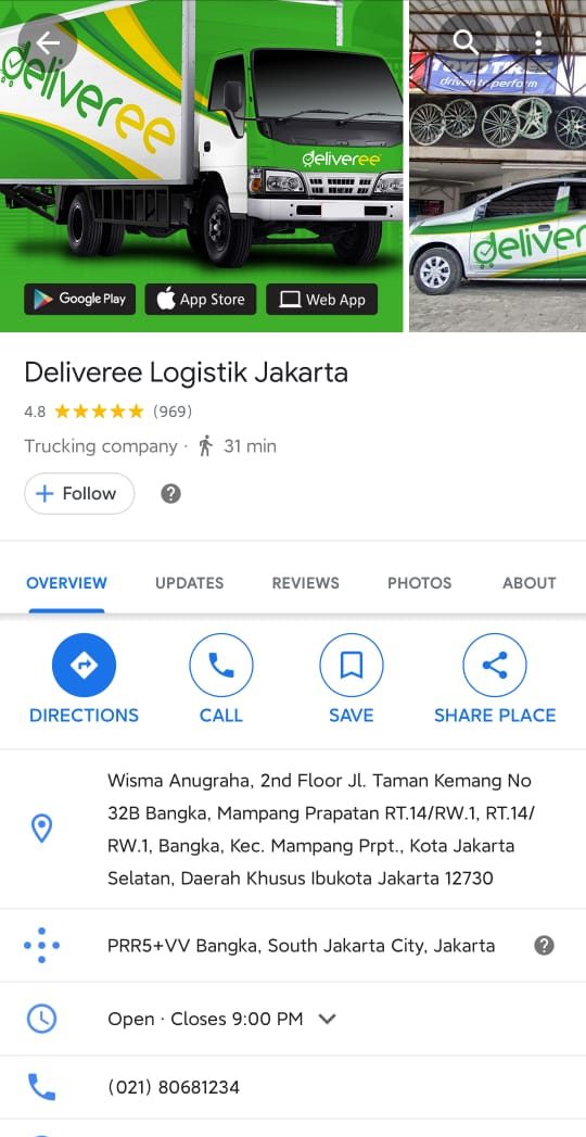 Deliveree Google Maps